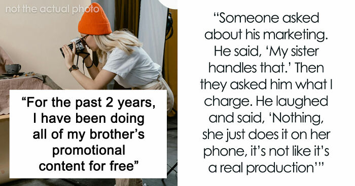 Guy Regrets Dissing Sister’s Whole Career After She Invoices Him For All Her Free Work