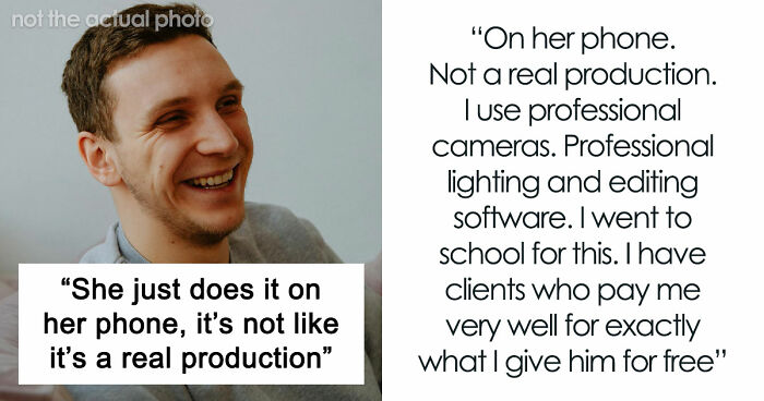 Guy Regrets Dissing Sister’s Whole Career After She Invoices Him For All Her Free Work