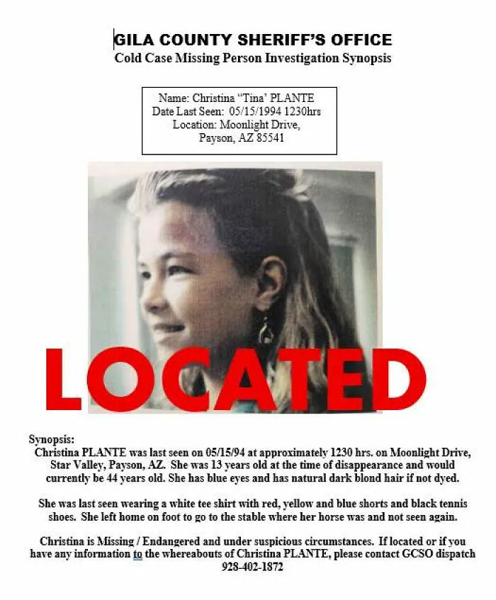 Menina adolescente que desapareceu no Arizona há mais de 30 anos é encontrada viva em uma reviravolta impressionante