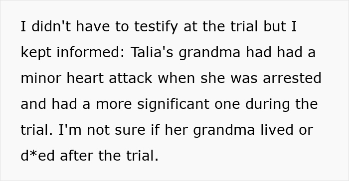 Text excerpt discussing trial impact, highlighting woman running Tinder scams for jailed fianc&eacute; traced by victim.