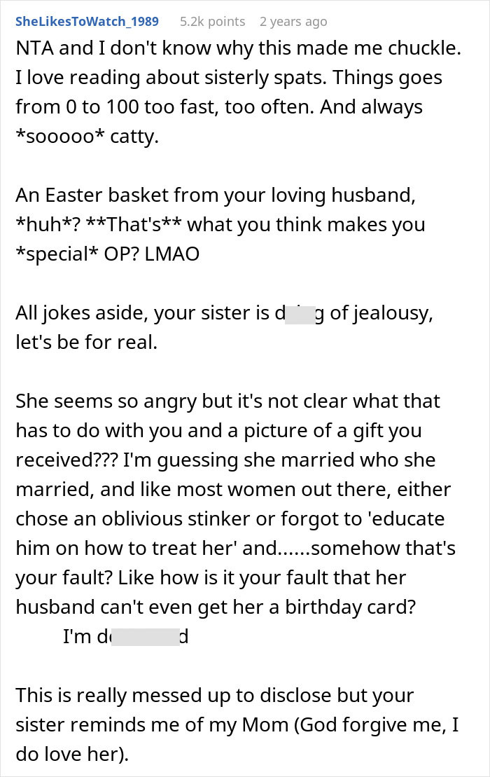 Woman Tells Sister She Shouldn't Rub Her "Picture-Perfect Marriage" In Other People's Faces