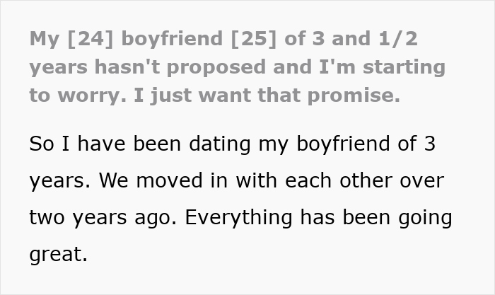 Guy Says "No Degree, No Ring," Annoyed GF Just Wants The Promise That Their Relationship Is Solid