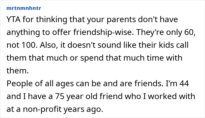 Text post explaining a man confronting parents about their 20-year-old best friend and being called controlling.