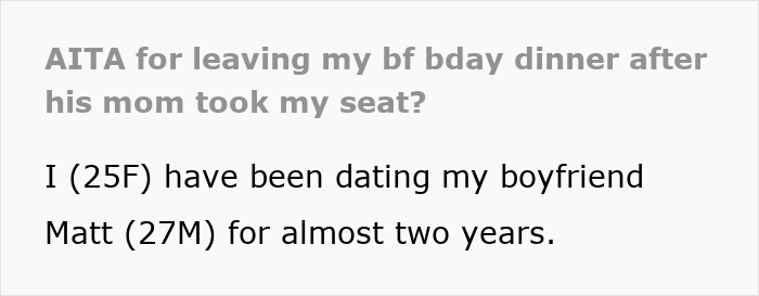 Young woman upset at birthday party as boyfriend&rsquo;s mom acts possessive, causing girlfriend to leave immediately.