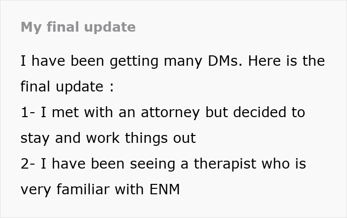 O casamento aberto dá uma guinada selvagem quando a namorada do marido pede um bebê, a esposa lhe dá um ultimato