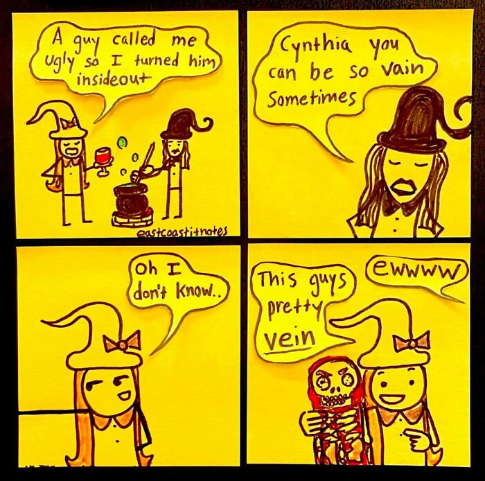 This Artist Turns Simple Post-It Notes Into Hilariously Clever Comics With Unexpected Twists (40 New Pics)