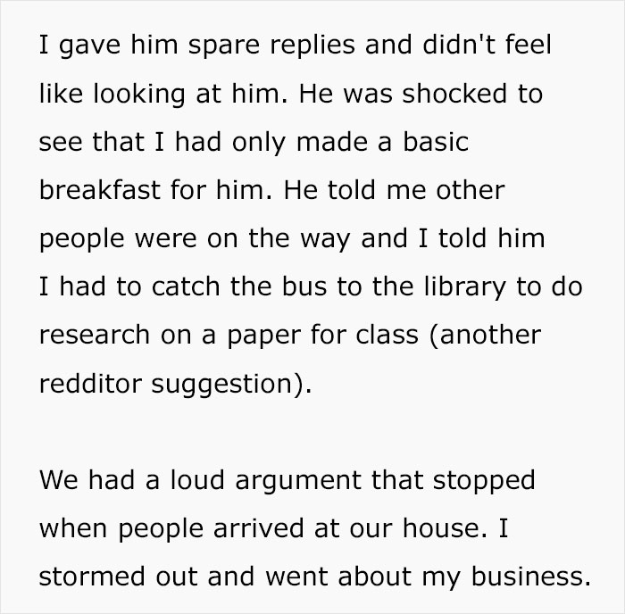 Marido explode com a esposa quando ela o confronta sobre ter que preparar o café da manhã para seus colegas