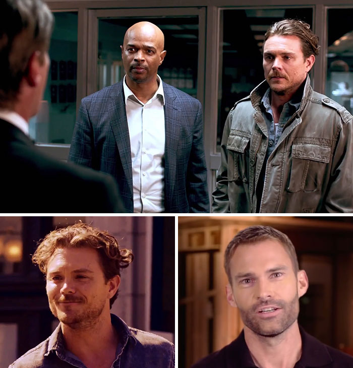 Collage of actors from a TV show, possibly facing cancellation due to scandalous controversies involving their stars.