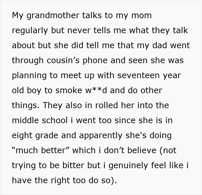 As repetidas mentiras e roubos da prima empurram adolescente para fora da casa dos pais e ela corta todo contato