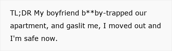 ALT text: Woman discovering dangerous traps set by boyfriend at home, leading to suspicion and breakup for safety. ALT text: Woman discovering dangerous traps set by boyfriend at home, leading to suspicion and breakup for safety.