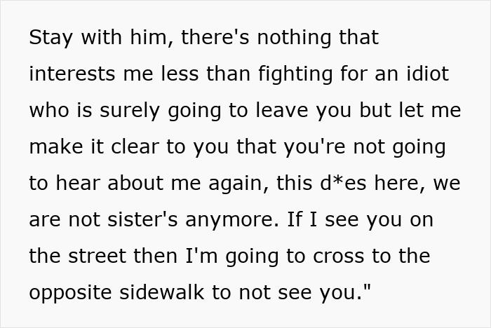 “You’re Sick”: Woman Sends Cruel Message To Sister Who Cheated With Her BF, Doesn’t Regret It At All