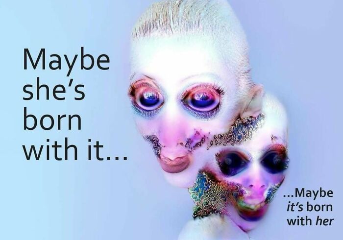 Surreal unhinged image with distorted faces and vibrant colors, exemplifying confusing and weird visual art.