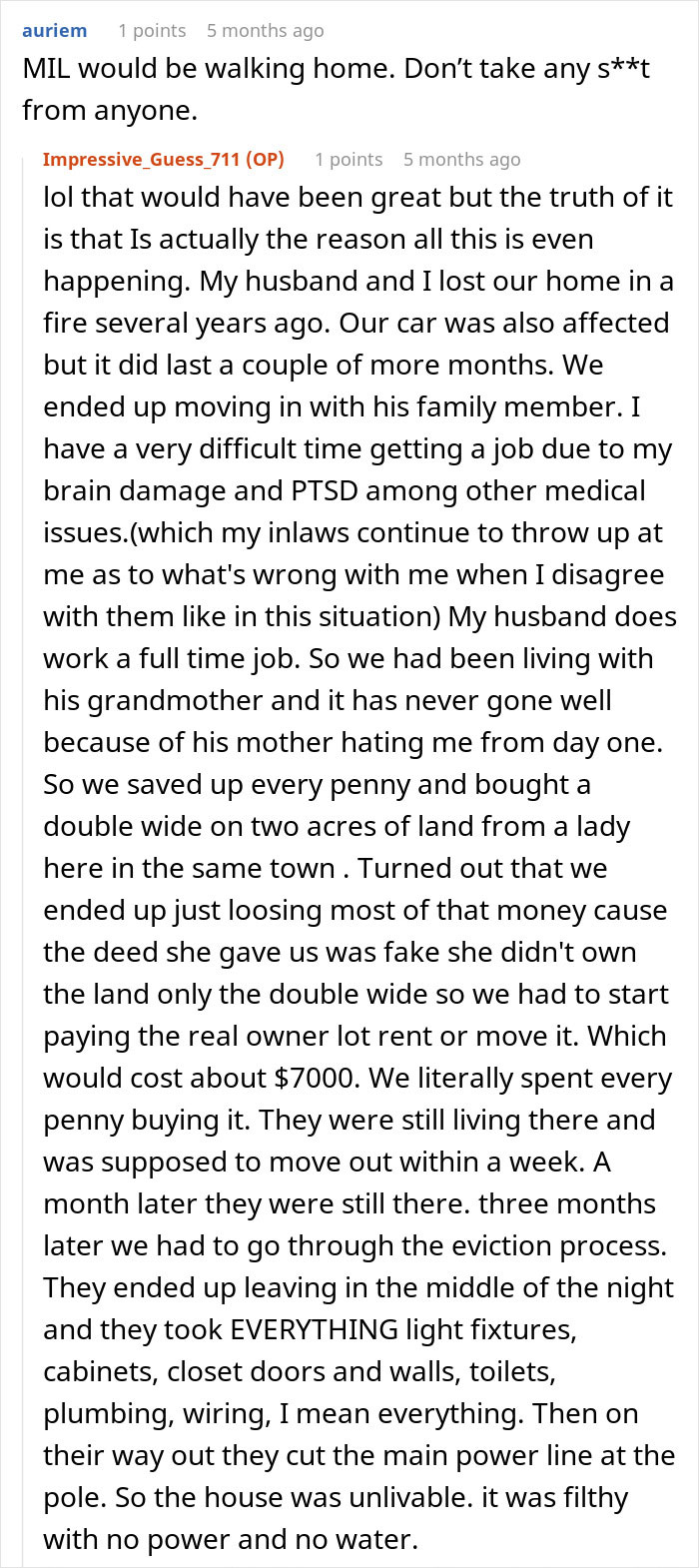 Screenshot of an online discussion about a teacher grabbing kids in front of mom, with users sharing their opinions.