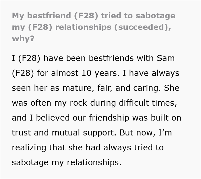 &ldquo;I Want To Destroy Your Relationship&rdquo;: Woman Sabotages BFF For Fun, Says She Should Be Grateful