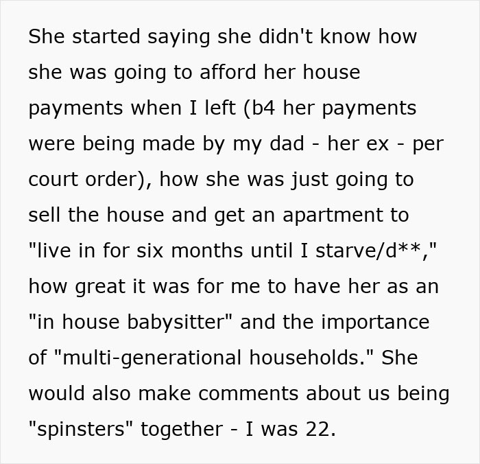 Woman shares a crazy story about her mom’s struggles and multi-generational household challenges.