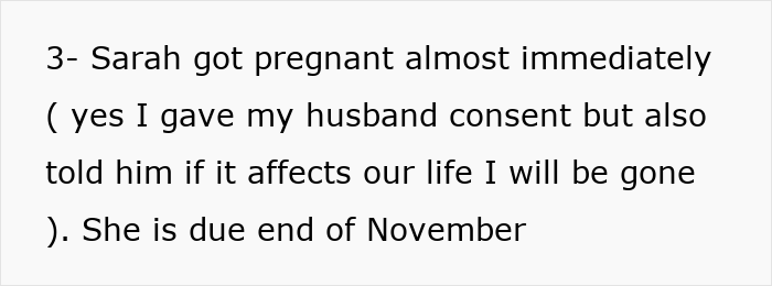 O casamento aberto dá uma guinada selvagem quando a namorada do marido pede um bebê, a esposa lhe dá um ultimato