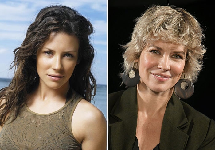 Side-by-side photos showing how the cast of Lost aged over 20 years since the show premiered.