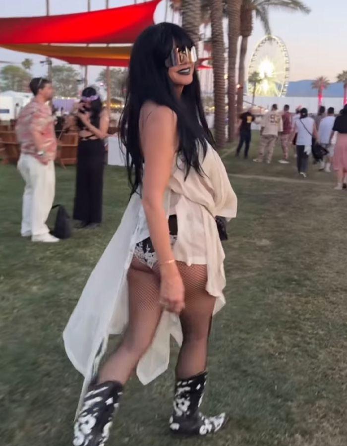 Heidi Klum stuns fans at Coachella 2026 with an unrecognizable look featuring bold sunglasses and unique festival attire.