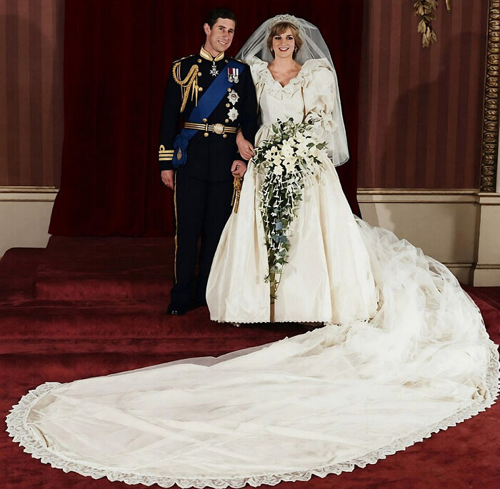 Prince and Princess Diana on their wedding day, a historic event from the year you were born timeline.