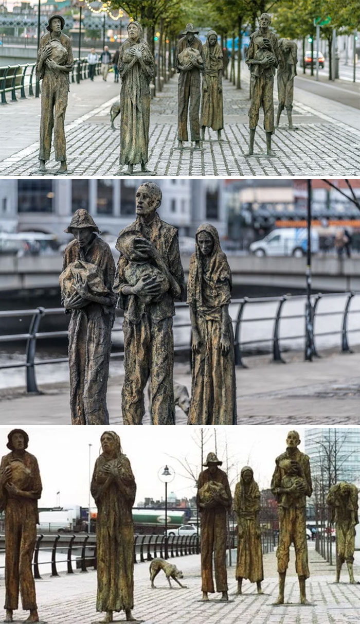 The Famine Memorial, Dublin, Ireland