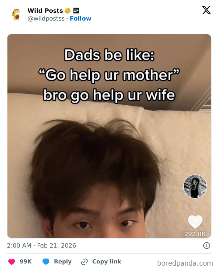 A funny meme showing a person with dark hair, looking up at text. Perfect for wild posts, 'Breakfast for a Real Man.'