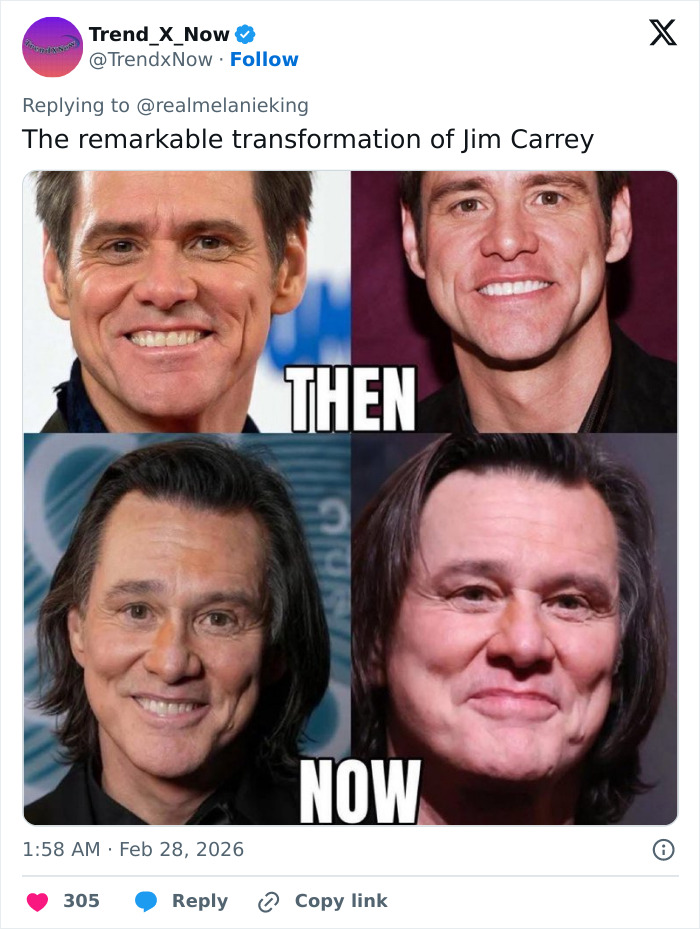 A ex-Jenny McCarthy de Jim Carrey lança uma bomba sobre o que todos perderam após sua mudança de aparência