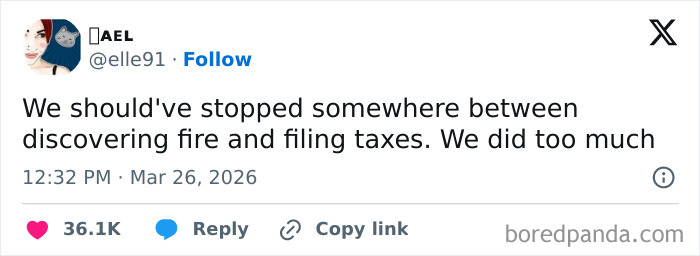 Tweet showing a humorous and relatable meme about life struggles and humor, shared on social media with high engagement.