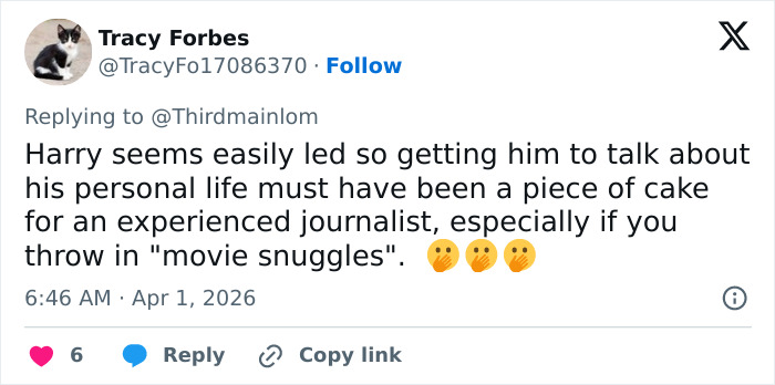 Prince Harry&rsquo;s Flirty &lsquo;Movie Snuggles&rsquo; Texts to Reporter Resurface After Weekend of 'Naughtiness'