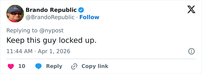 O usuário do Twitter Brando Republic reagindo às alegações sobre o relacionamento do professor com a mãe por motivos sinistros envolvendo sua filha.