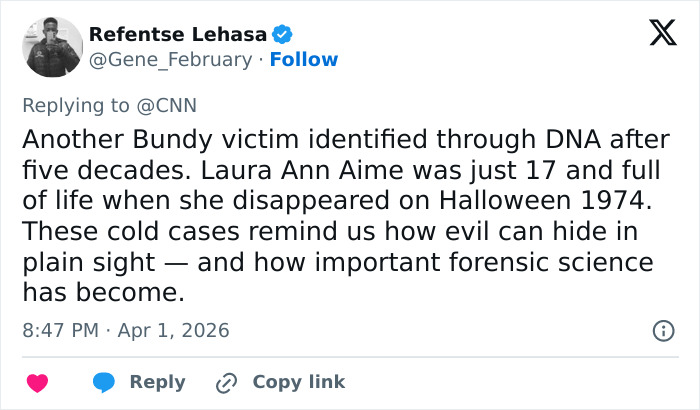 A contagem de vítimas de Ted Bundy aumenta à medida que policiais confirmam o destino do adolescente desaparecido de Utah