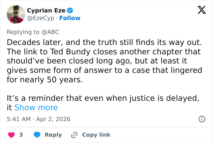 A contagem de vítimas de Ted Bundy aumenta à medida que policiais confirmam o destino do adolescente desaparecido de Utah