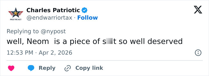 Modelo quebra o silêncio com as conversas bizarras do marido de Kristi Noem