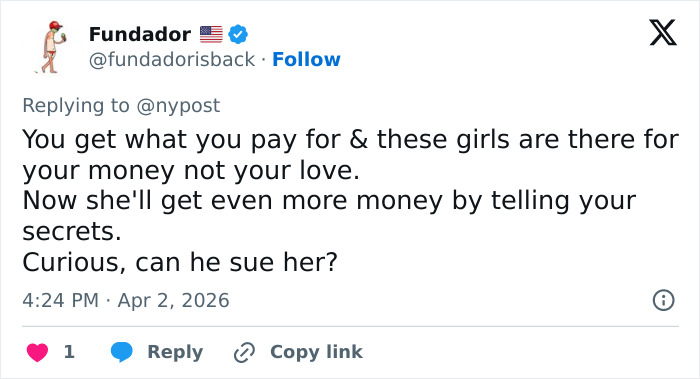 Modelo quebra o silêncio com as conversas bizarras do marido de Kristi Noem