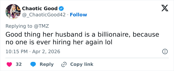 A tweet reacting explosively to Blake Lively's lawsuit against Justin Baldoni, highlighting public dismissal responses.