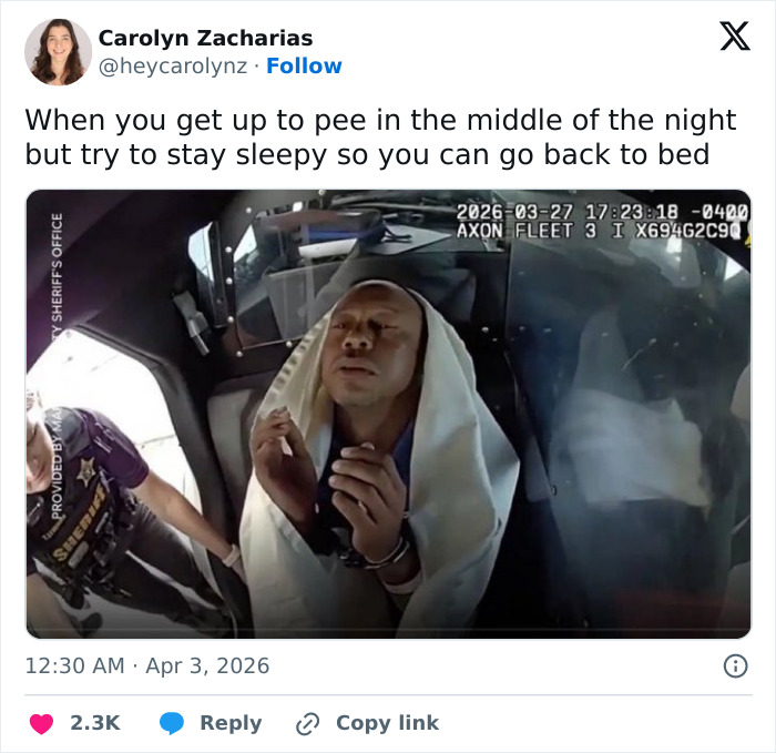 Footage of Tiger Woods arrest inside police car, with hilarious social media reactions to the viral video released.