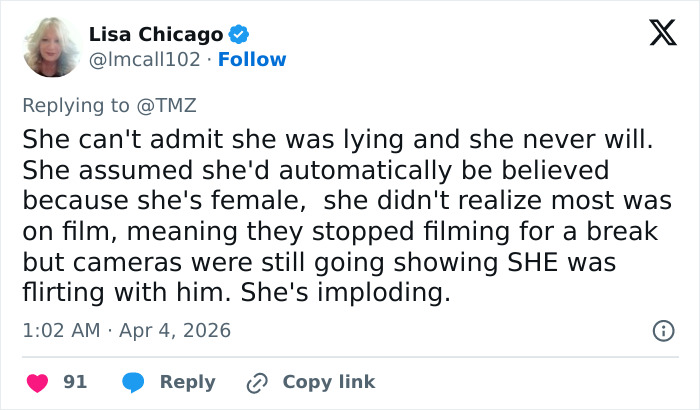 Tweet discussing Blake Lively's scathing lawsuit statement, sparking fan reactions and online frenzy.