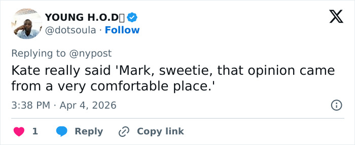 Tweet mentioning Kate Beckinsale’s response to Mark Ruffalo’s comments on her firing, highlighting manhood benefits. Tweet mentioning Kate Beckinsale’s response to Mark Ruffalo’s comments on her firing, highlighting manhood benefits.