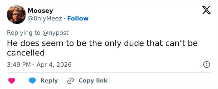 Tweet by user Moosey commenting on Mark Ruffalo not being cancelable, related to Kate Beckinsale firing controversy. Tweet by user Moosey commenting on Mark Ruffalo not being cancelable, related to Kate Beckinsale firing controversy.