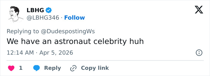 "Thirst Traps From Space": Astronaut's Ripped Physique During Moon Mission Sparks Frenzy