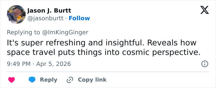 Homem afirma que viagem espacial é 