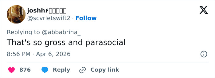 "Tão nojento": O vídeo do 'Dia da minha vida com Sabrina Carpenter' do homem provoca reação online "Tão nojento": O vídeo do 'Dia da minha vida com Sabrina Carpenter' do homem provoca reação online