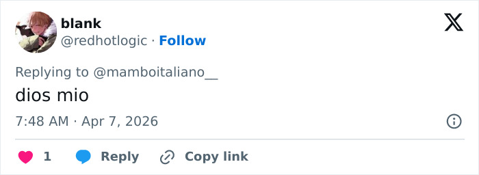 Captura de tela de uma resposta de mídia social expressando surpresa relacionada ao 