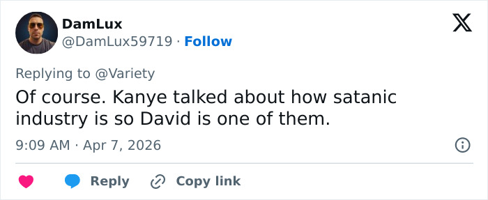 Resposta do Twitter criticando Kanye West em meio às consequências do Wireless Festival e aos comentários de David Schwimmer sobre a retirada dos patrocinadores.