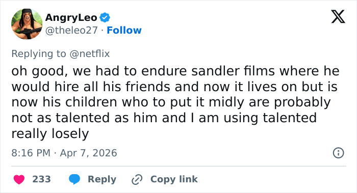 Social media backlash over nepotism in Netflix's new comedy, with viewers criticizing casting choices and talent concerns.