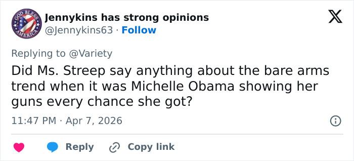 As palavras duras de Meryl Streep sobre a moda de Melania Trump geram debate depois que os fãs desenterraram seu passado