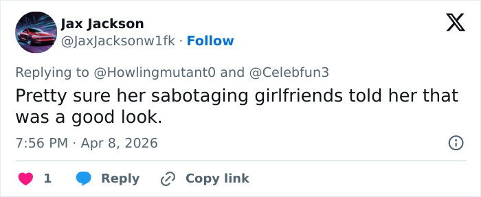 Tweet screenshot showing user commenting on Lana Condorâs bold choice for award show red carpet amid body shaming debate. Tweet screenshot showing user commenting on Lana Condorâs bold choice for award show red carpet amid body shaming debate.