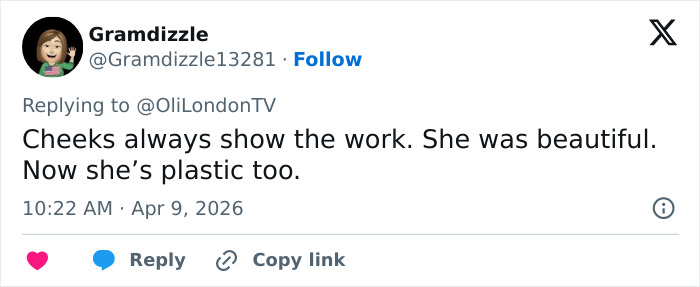 Twitter user reacts to Nicole Kidman’s cheeks always show the work comment on her sheer look at premiere.