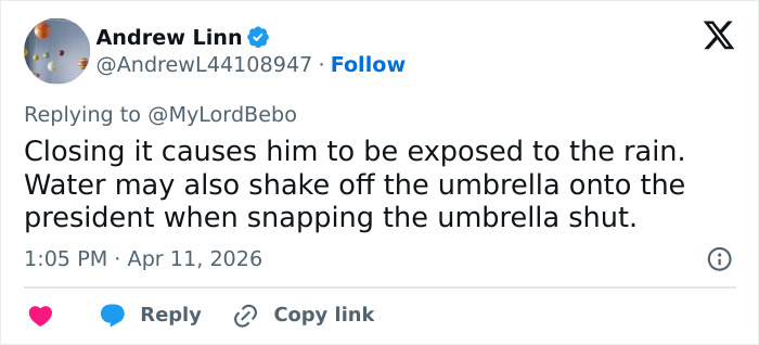 "Not A Presidential Skill": Why Presidents Struggle With Closing Umbrellas "Not A Presidential Skill": Why Presidents Struggle With Closing Umbrellas