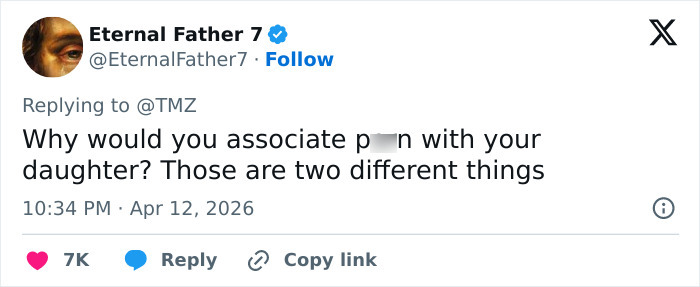 Screenshot of a tweet debating Pete Davidson&rsquo;s joke about watching adult content now that he has a daughter.