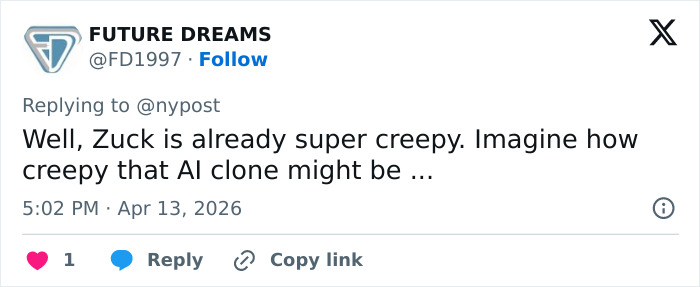 “Like A Horror Movie”: Meta Faces Backlash Over Plan To Create Photoreal AI Clone Of Mark Zuckerberg “Like A Horror Movie”: Meta Faces Backlash Over Plan To Create Photoreal AI Clone Of Mark Zuckerberg